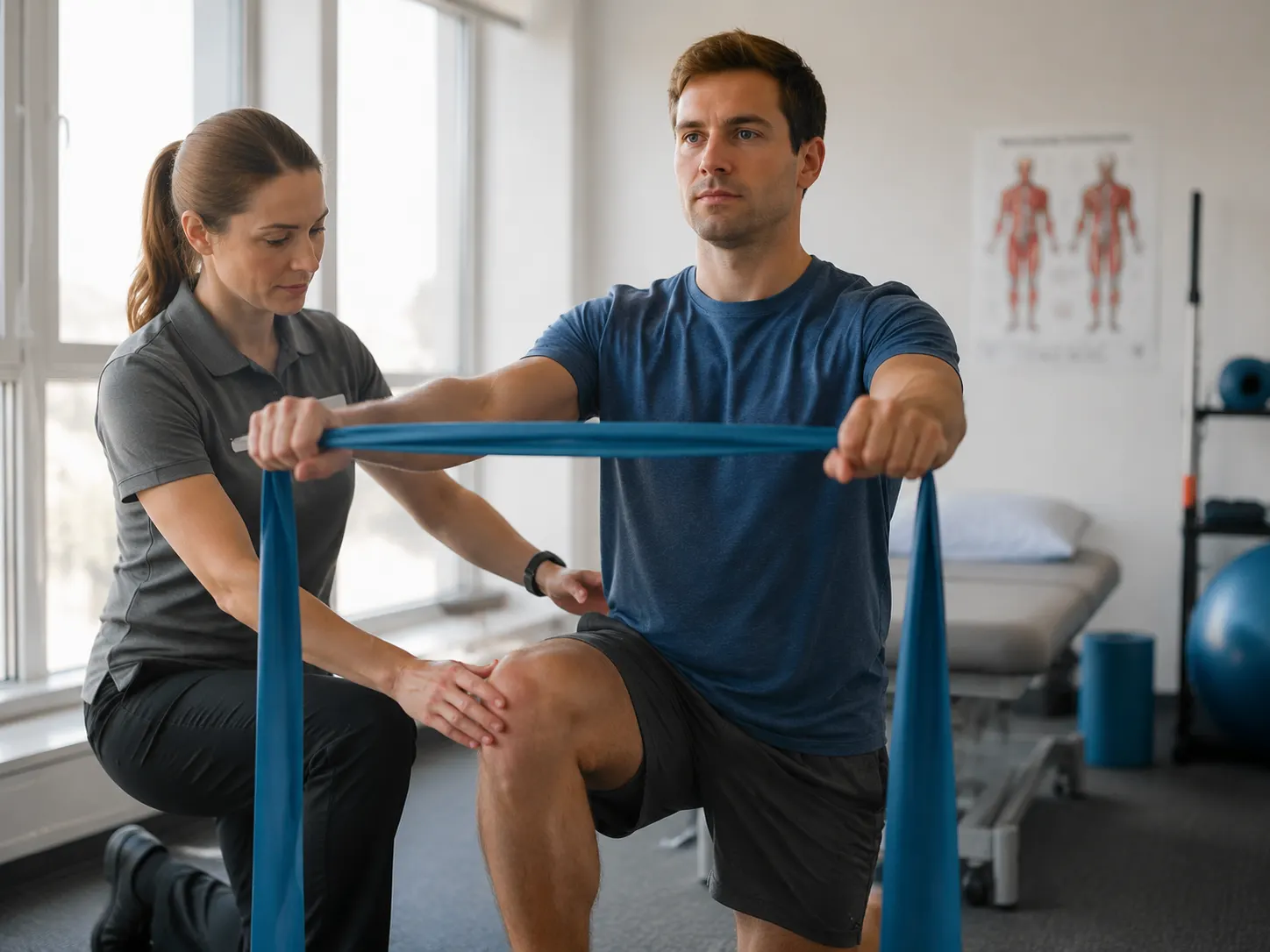 Rehabilitation support with laser therapy