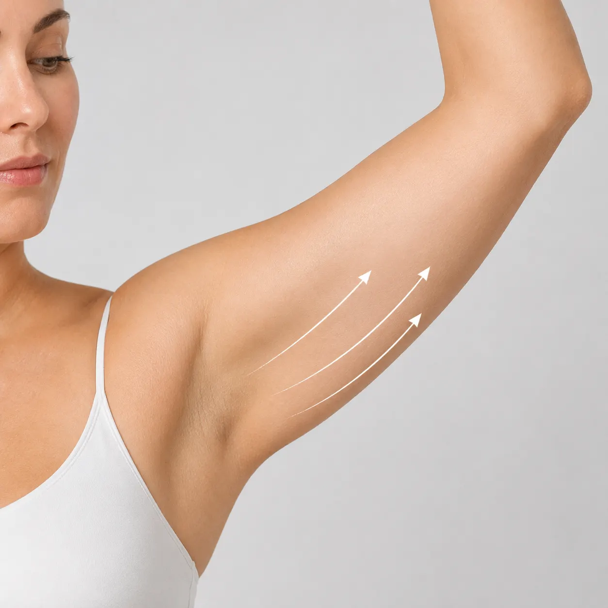 Upper arm tightening area