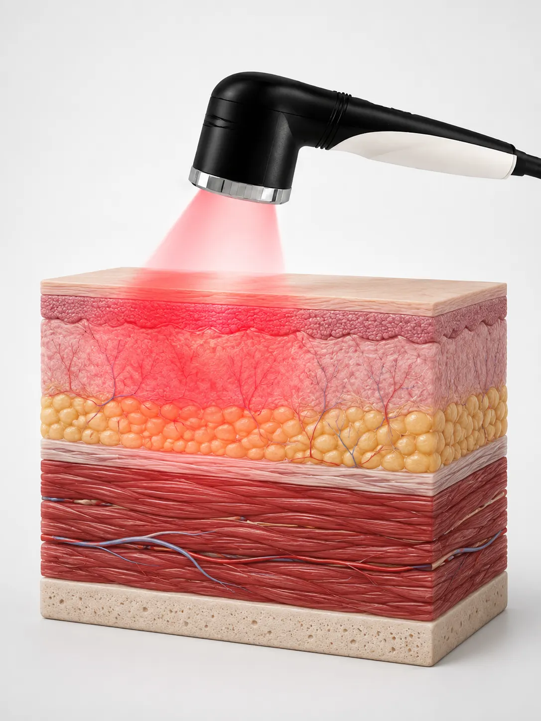 650nm superficial tissue laser depth