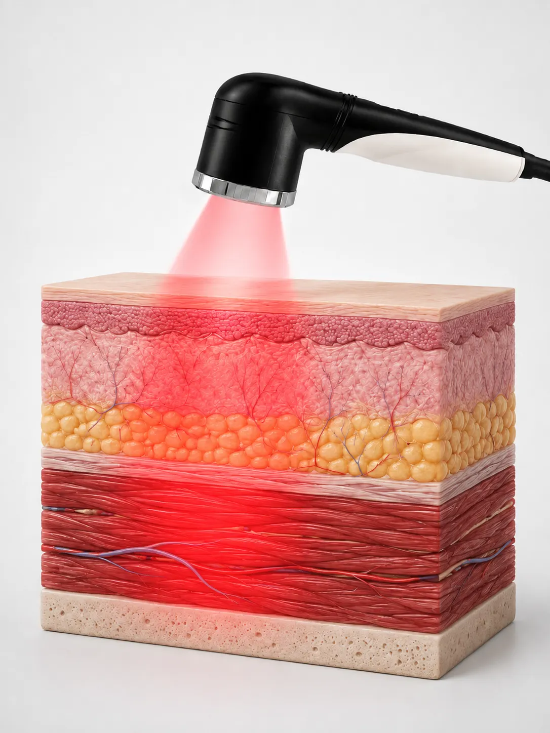 980nm laser absorption for soft tissue support
