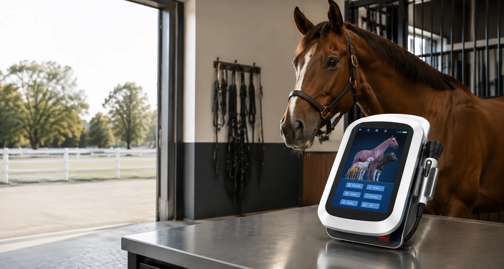REX veterinary laser system for equine practice