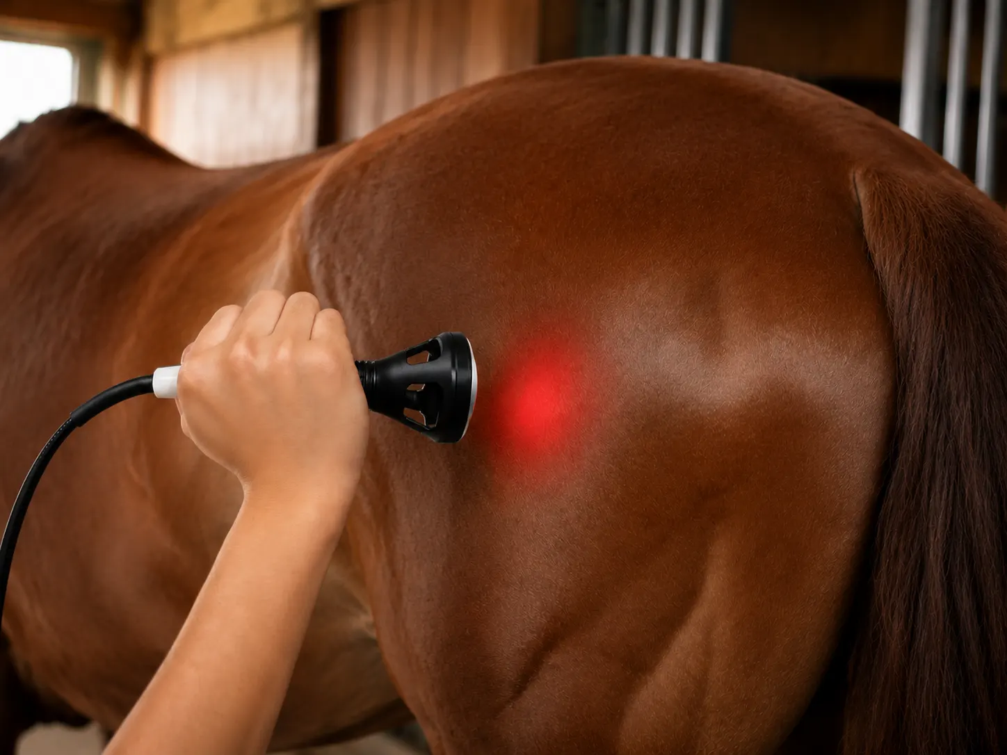 Horse back treatment area
