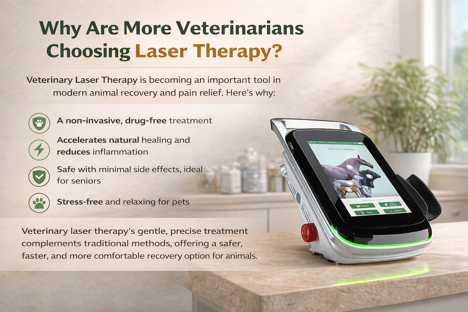 Why Are More Veterinarians Choosing Laser Therapy?