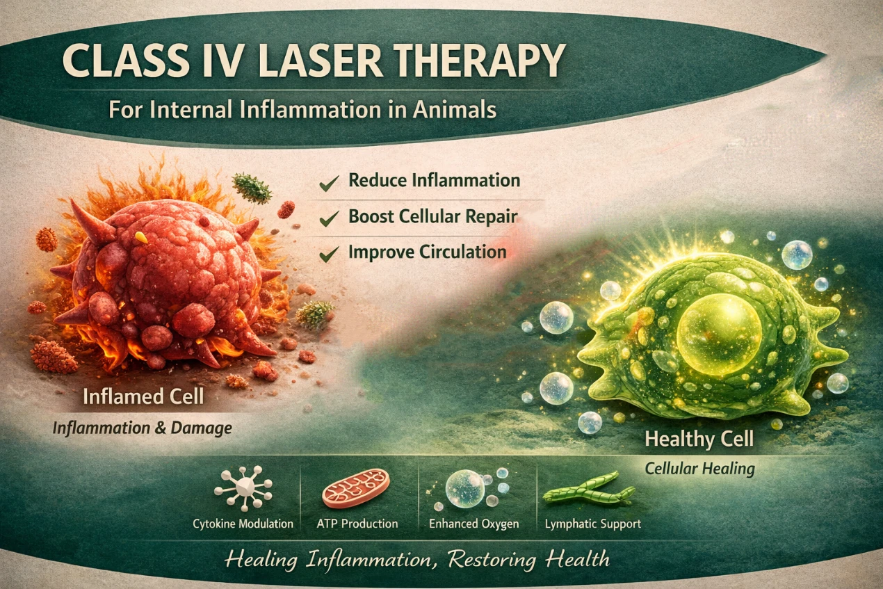 How Class IV Laser Therapy Helps Treat Internal Inflammation in Animals