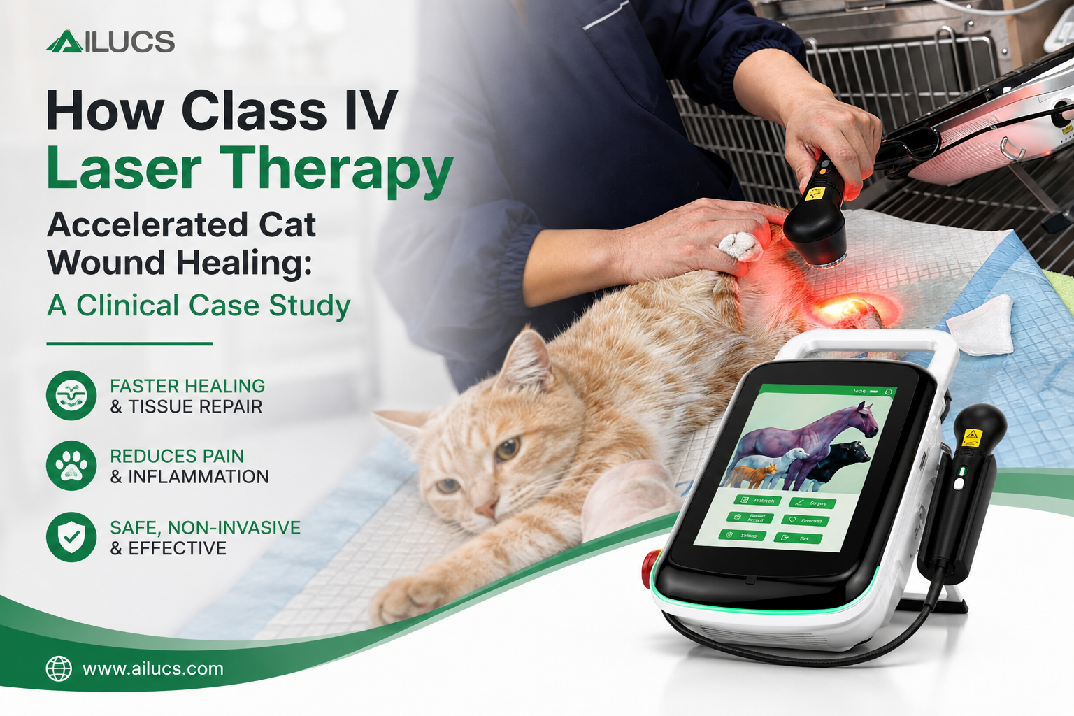 How Class IV Laser Therapy Accelerated Cat Wound Healing: A Clinical Case Study