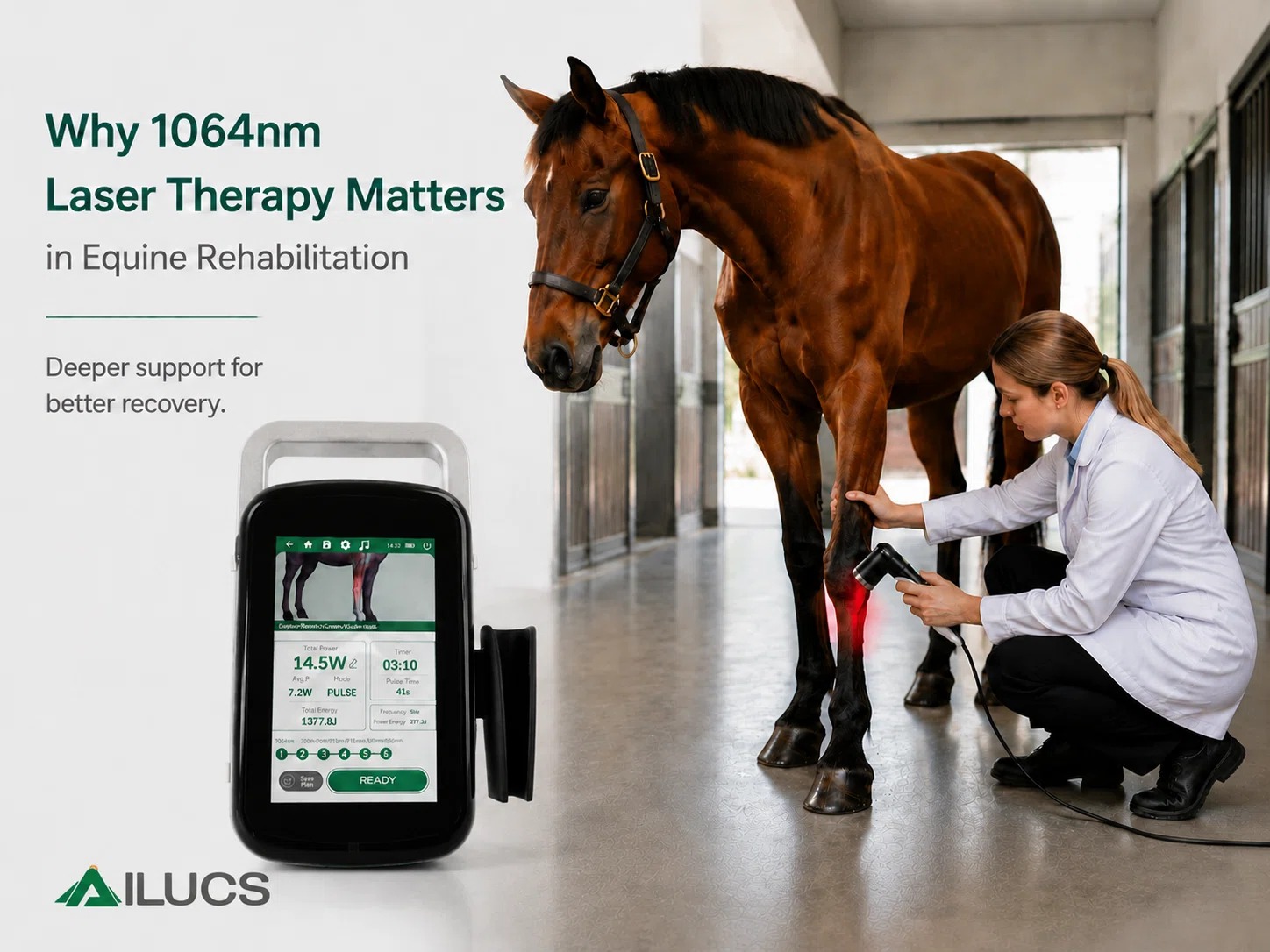 Why 1064nm Veterinary Laser Therapy Matters in Equine Rehabilitation