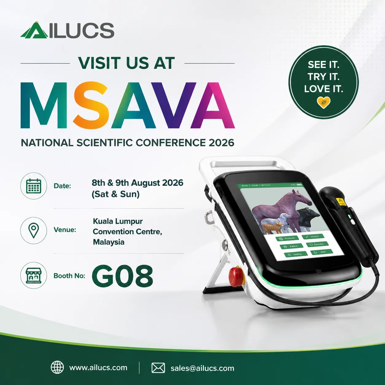 Meet AILUCS Veterinary Laser Solutions at MSAVA 2026