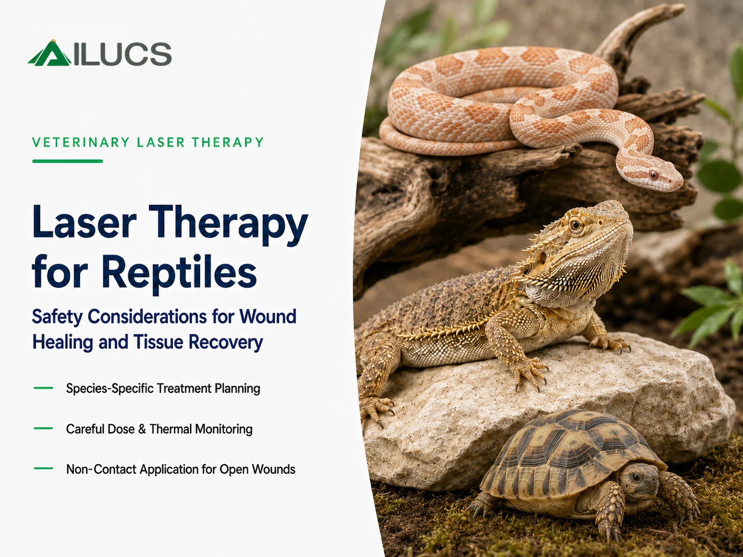 Laser Therapy for Reptiles: Safety Considerations for Wound Healing and Tissue Recovery